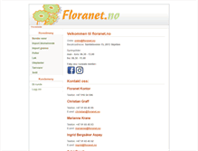 Tablet Screenshot of floranet.no